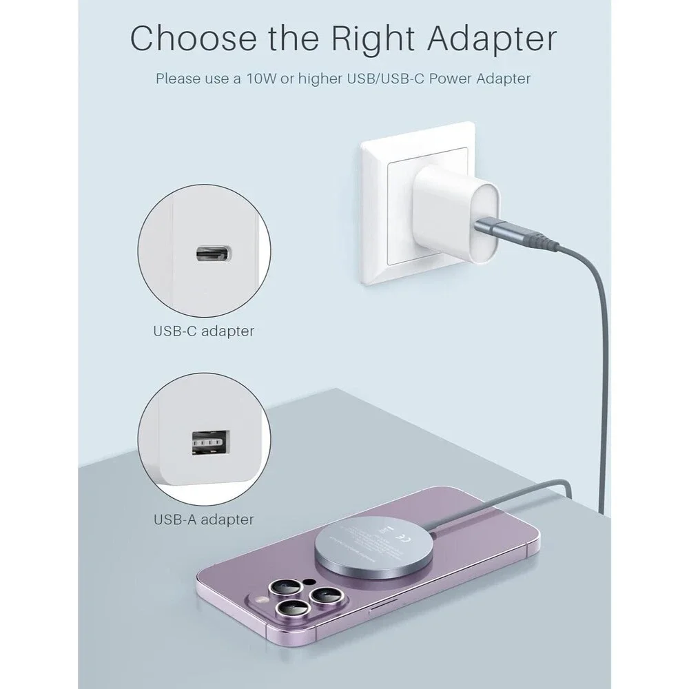 Magnetic Wireless Charger for iPhone 15 Pro Max/15 Pro/15 Plus/15/14 Pro Max/...